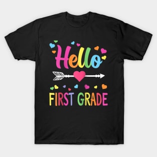 Heo 1st Grade Back To Schoo First Grade Teachers Students Ragan Baseba Tee T-Shirt